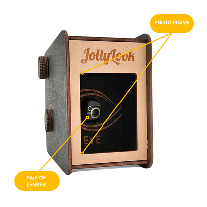 Jollylook EYE Instant Printer on white background compatible with Fujifilm Instax Mini Film