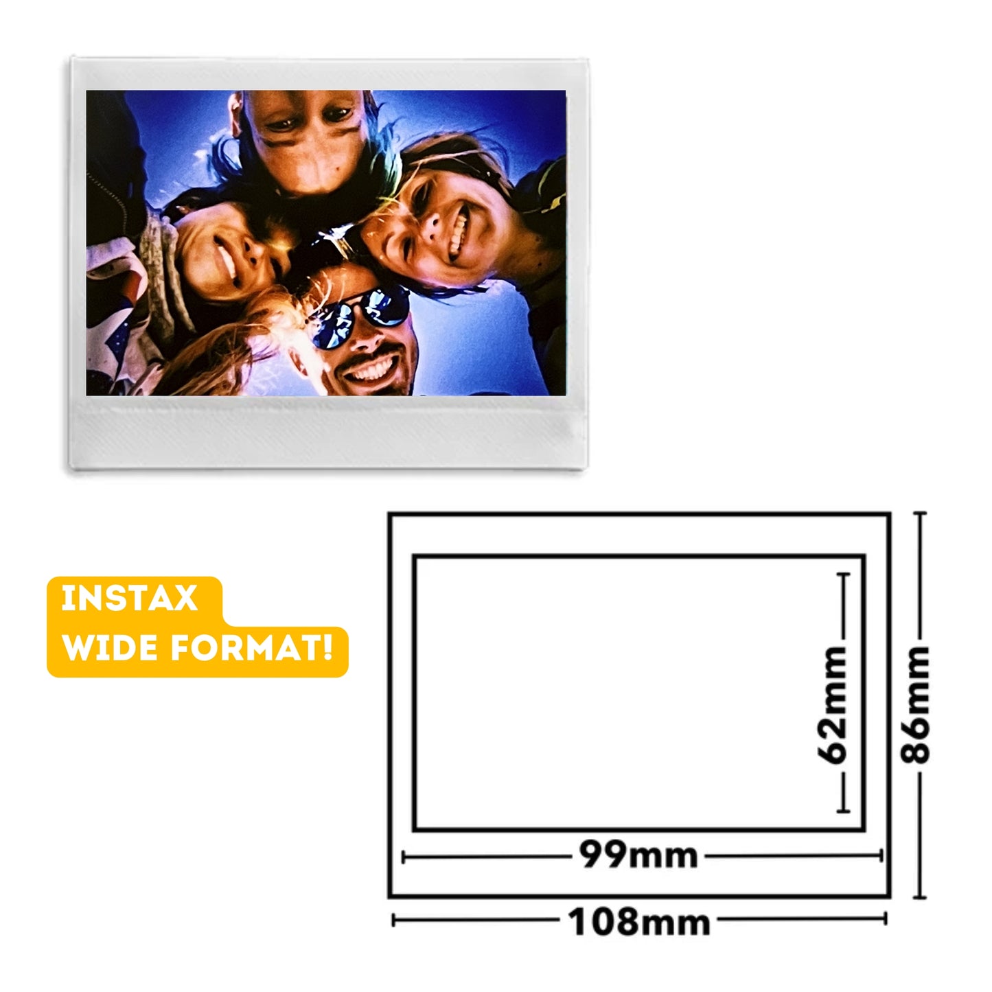 Instant Wide Film Development Unit, fully mechanical, compatible with Fujifilm Instax Wide film