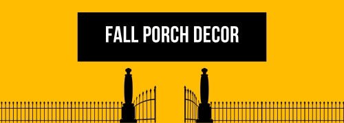 Fall Porch Decor - Jollylook