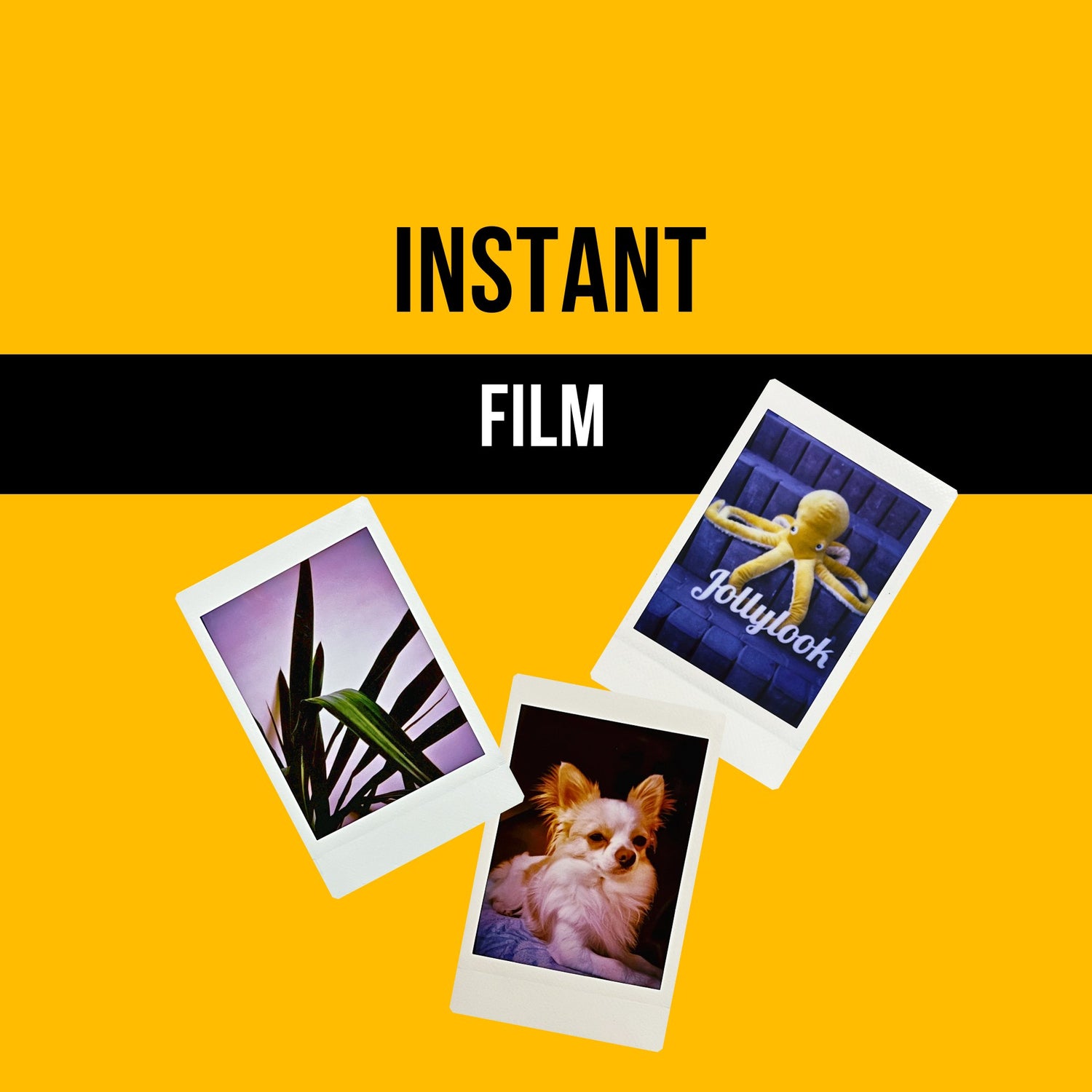 Instant film in SQUARE and Mini formats, in color or monochrome for Instant Cameras