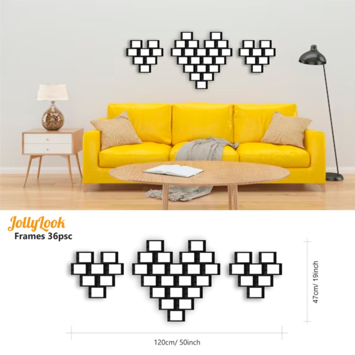 Jollylook Decoration Frames (Set of 10) - Stylish frames designed to bring a personal touch to any space