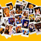 Instant Photos taken with Jollylook EYE on yellow background