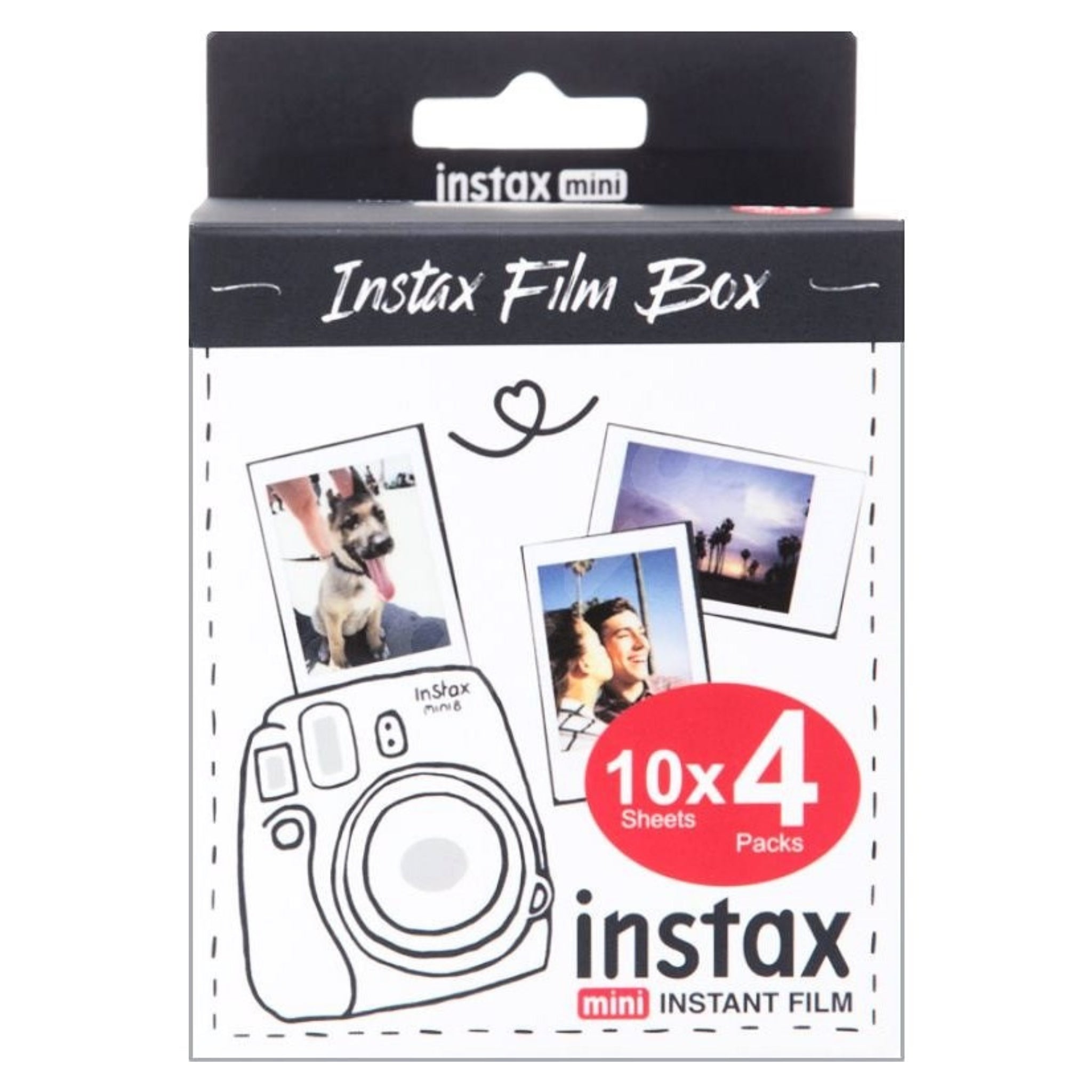 4 high quality - FujiFilm Instax Instant Film Packs!