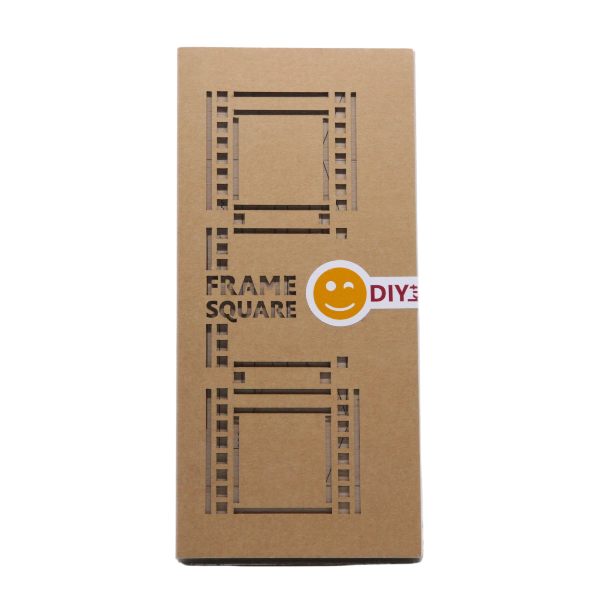 A packed set of three Natural plywood interconnectable Instax SQUARE film photo frames for instant SQUARE photos.