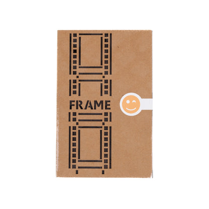 A packed set of three Stained Brown plywood interconnectable Instax Mini film photo frames for instant Mini photos.